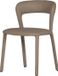 WOOOD Noble Eetkamerstoel - Leerlook - Zand - 76x51x56