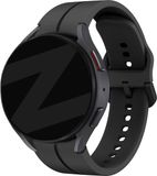 Bandz siliconen band 'Extreme' geschikt voor Samsung Galaxy Watch 7 (40 & 44mm) / Watch 6 (Classic) / 5 40mm & 44mm / 5 Pro / Watch 4 (Classic) / Watch FE - siliconen smartwatch bandje met gespsluiting - zwart