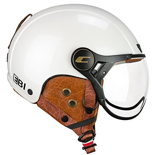 CGM EBI skihelm uniseks, volwassenen, wit pareleffect, XS (53-54 cm)