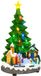 vidaXL Sapin de Noël musical SALO 16 x 15 x 27,5 cm Plastique Vert