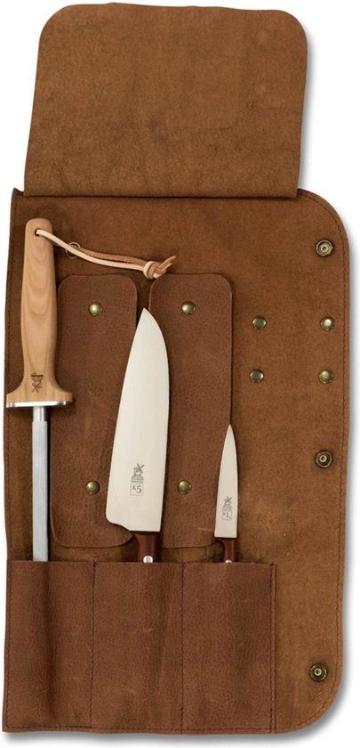 Robert Herder Roltas 1 - Oprolbare messentas - 3 delig - Leder