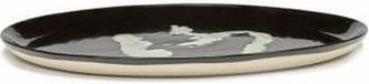 Serax Feast By Ottolenghi Serveerschaal Ø35 cm - Black Pepper White - Keramiek