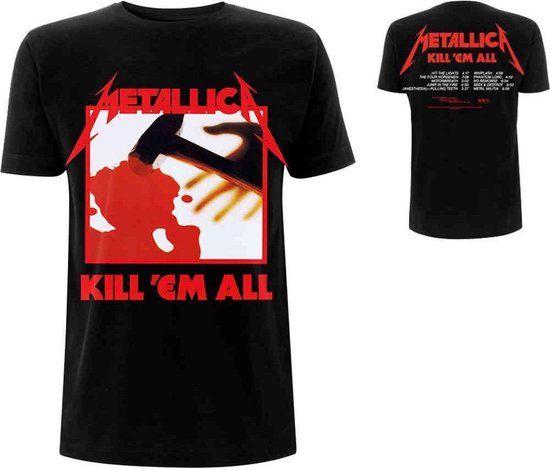 Metallica Kill 'Em All Heren T-shirt - zwart - M