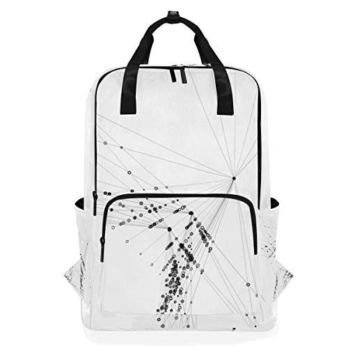 MONTOJ Reisrugzak Gekruiste Geometrische Lijn Figuur School Rugzak - 4773369074000