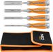Neo 37-900 Serie - Houtbeitel Set - 6mm;12mm;18mm;24mm - Tweecomponent Greep