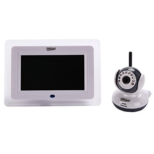 EMEBAY 7 inch TFT LCD 2,4 G draadloze babymonitor bewakingscamera audio video beveiligingssysteem twee-weg intercom met infrarood nachtzicht - babyfoon 7 inch