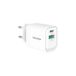 VulTech CC33-1C1A Universele oplader Smartphone Tablet 33W GaN USB + Type-C/USB-C PD3.0 QC3.0 PPS wit - compact formaat