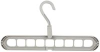 Home Deco Factory Ruimtebesparende Kledinghanger - Kunststof - Grijs - 30 cm