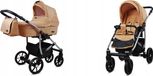 BabyLux® Qbaro | 2in1 Poussette | Beige | Poussette combinée | Ensemble de poussette | Poussette + Bébé