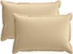 vidaXL - Kussensloop - 2 stuks - HOUTEN - Beige - 40 x 60 cm - Polyester