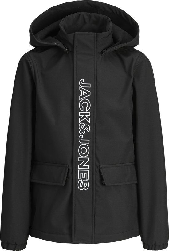 Jack & Jones Junior Softshell Jas Zwart - Maat 164
