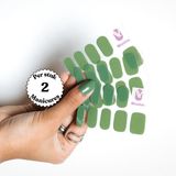 Maniac Nails Maniac - Olivia Green Polish Sticker - 28pcs