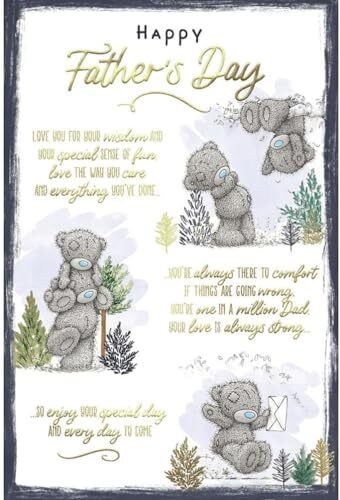 Me To You Bear Me to You Tatty Teddy Vaderdagkaart 'One in a Million Dad' 6x9" - Officiële Collectie