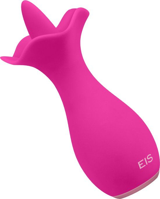 EIS, vibrator, schattige oplegvibrator in bloemdesign, 11,7 cm, roze