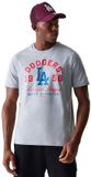 New Era Mlb Wordmark Regular Los Angeles Dodgers T-shirt Gris L