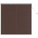 vidaXL - Venetiaanse jaloezie - Donkerbruin - met Patroon - 150 x 150 cm - 25 mm