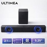 ULTIMEA Poseidon R3T 240W 2.1ch Soundbar met draadloze subwoofer, BassMX & VoiceMX, app-bediening, soundbar voor Smart TV, HDMI
