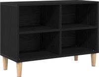 Chêne noir meuble TV 69,5 x 30 x 50 cm Bois transformé