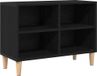 Chêne noir meuble TV 69,5 x 30 x 50 cm Bois transformé