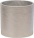 Mega Collections Plantenpot/bloempot - keramiek - zilver - D11 x H10 cm