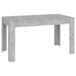 vidaXL Eettafel 140x74,5x76 cm Betongrijs