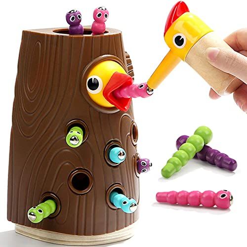Nene Toys - Educatief Houten Magnetisch Speelgoed voor Kinderen van 2 3 4 Jaar oud - Kinderspeelgoed met Kleuren die Cognitieve, Fysieke en Emotionele Vaardigheden Ontwikkelen