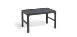 Allibert Lyon Table de jardin - Graphite - Rectangulaire - Réglable