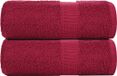 vidaXL Serviettes d'invités FROGN 2 pièces 30x50 cm 360 g/m² Bordeaux