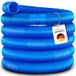 Tillvex Tuyau de piscine 25m - Ø 32mm Bleu Tuyau de piscine Tuyau d'aspiration Tuyau solaire