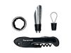 Barazzoni 91088640305 wijn Basic 2 stuks, professionele kurkentrekker en druppelbeschermingsset, staal