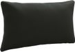 vidaXL - Rugkussen - PUTTEN - 100% Polyester - Zwart - 70 x 40 x 15 cm