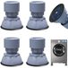 Pieds de machine à laver - Réglable 10-12 cm - Set de 4 - Gris - Pieds antidérapants antivibrations