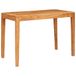 VidaXL Eettafel 110 x 55 x 76 cm massief acaciahout bruin rechthoekig