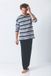 Hajo Premium katoen heren pyjama blauw/marine - Blauw - Maat 56