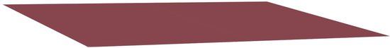 vidaXL Tissu de remplacement pour parasol, rouge vin, 450 x 300 cm