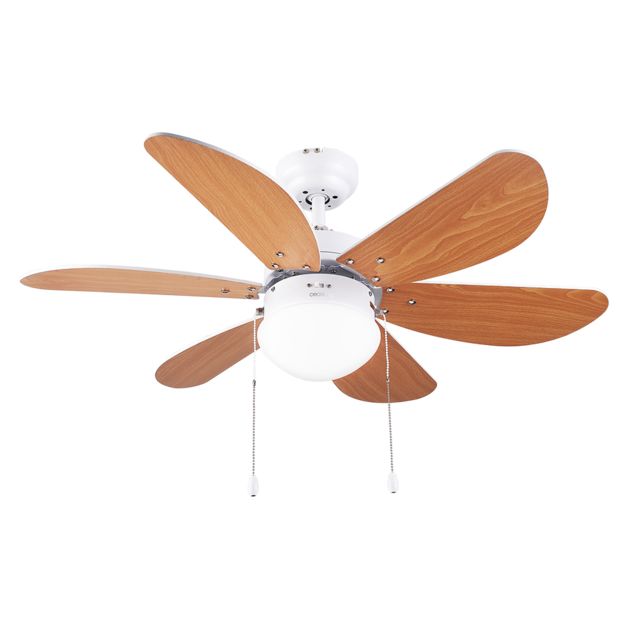 Cecotec EnergySilence Aero 360 - Plafondventilator - Wit, Hout - 91 cm - 50W - LED