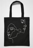 Mister Tee One Line Canvas Tote bag Zwart