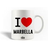 Maniacase Keramische mok I Love Marbella Spanje