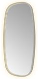 Hotbath &More Mirrors Contour LED Badkamerspiegel - Figuur - 100 x 50 cm - Geborsteld Gunmetal
