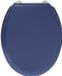 Gelco Design Toilet Seat Dolce, Navy Blue, Stainless Steel Hinges, Wooden Construction
