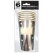 Surprise Grote sterbeker zilver metallic personaliseerbaar 50 cl (x6)