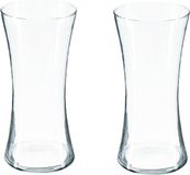 Atmosphera Bloemenvaas - 2 stuks - Taps model - Transparant - Glas - H30 x D14 cm