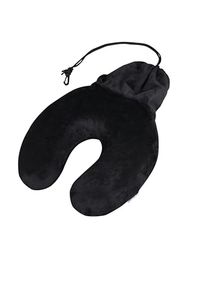 Samsonite TA Revolution - Coussin de voyage en mousse à mémoire de forme avec sac – Coussin cervical ergonomique pour avion, voiture et train, noir