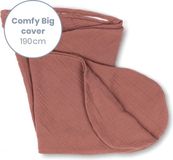 Doomoo Basics Cover - Hoes voor Voedingskussen Comfy Big - Biokatoen - Rood