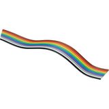BKL Electronic tafelkleedkabel 10120162 Stappen: 1.27 mm 34 x 0.08 mm² veelkleurig goederen verkocht per meter