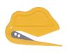 DONAU SAFETY Kleine veiligheidssnijder/ 1 stuk/Geel/Foliemes/Foliesnijder/Briefopener/Universeel mes/Niet-vervangbaar mes