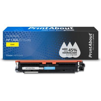 PrintAbout Huismerk HP 130A (CF352A) Toner Geel - Compatibel