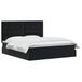 vidaXL - LED opbergbed met matras - Zwart - 180 x 200 cm - Fluweel