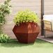 Maison Exclusive - Jardinière en acier imitation rouille, 100 x 100 x 80 cm, résistante aux intempéries