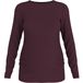 ESMARA Dames zwangerschapsshirt met lange mouwen (Bordeaux, M (40/42))